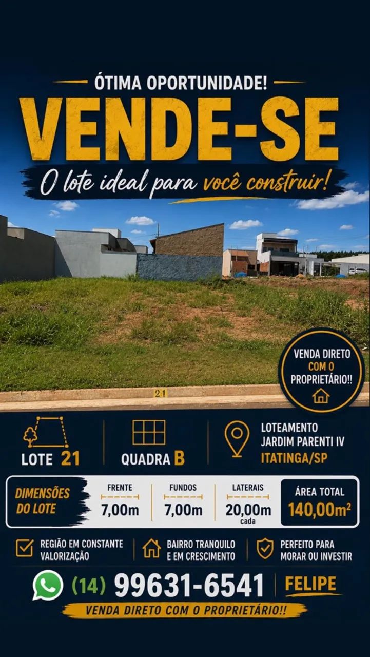 Terreno 140,00m2