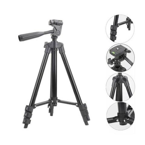 Tripé Tripod Telescópico 3120 Alumínio 1,04M Profissional Ideal para Câmeras Smartphones