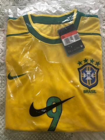 Camisa Ronaldo Seleção Brasileira Copa 1998 - Foto 3