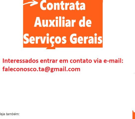 Auxiliar de Serviços Gerais