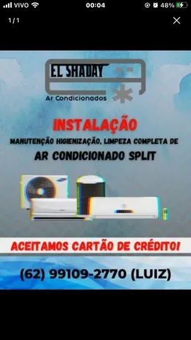 INSTALAÇÃO DE AR condicionado 