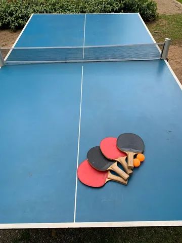 Mesa de Tênis de Mesa (Ping Pong) Klopf 1009 + Kit Raquetes, Bolinha e Rede  (usado) - Esportes e ginástica - Barreirinha, Curitiba 1255168104