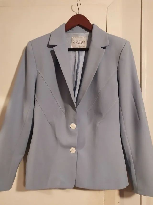 Blazer azul claro M - Foto 2