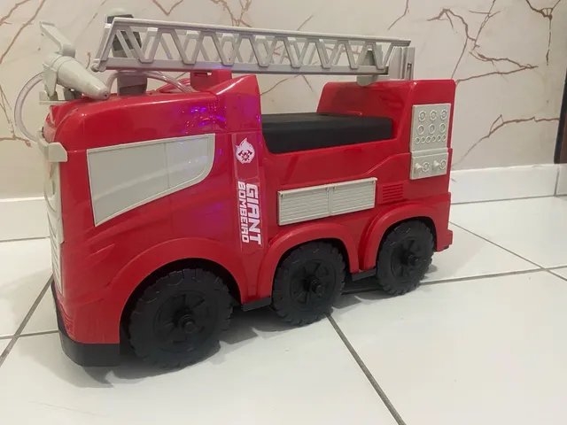 Caminhão De Brinquedo Bombeiro Infantil Carrinho Van Resgate