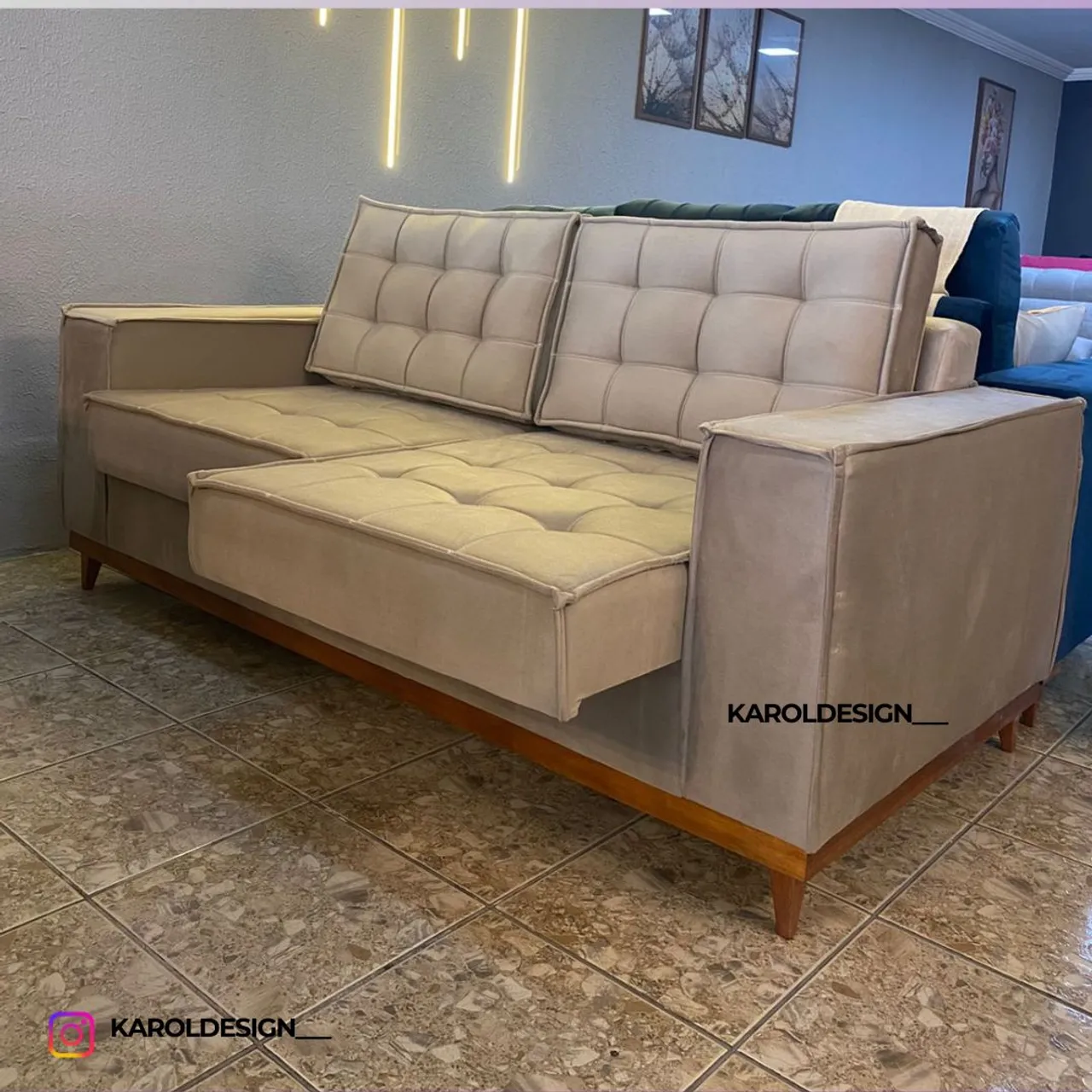 Sofá Retrátil 3 lugares - PROMOÇÃO