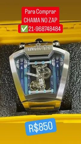 Relógio INVICTA LAMBORGHINI PRATA AUTOMÁTICO MULTIFUNCIONAL 