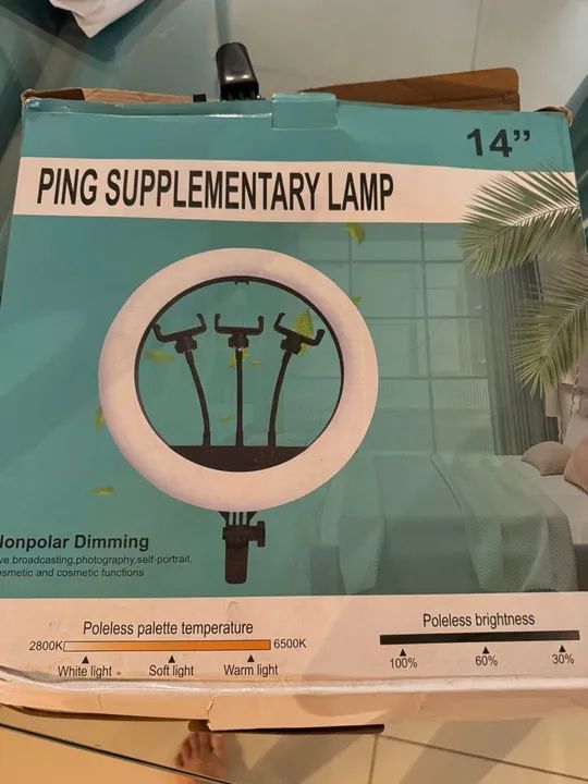 Ring Light 14'' para Maquiagem e Fotografia