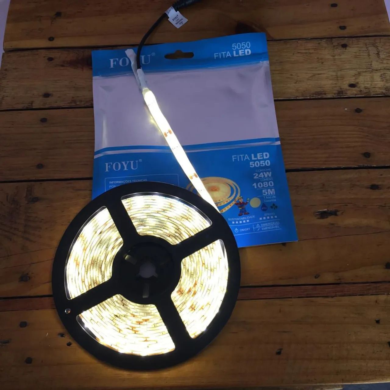 Fita Led Branca Quente 5m $82 - Foto 2