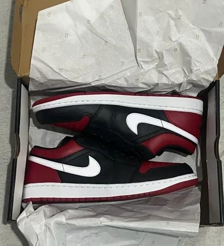 Tênis Air Jordan 1 Low Alternate Bred Toe 100% Original