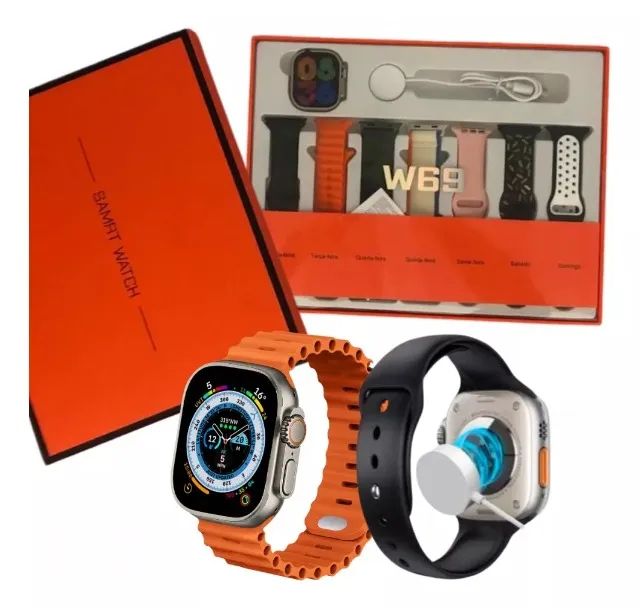(NOVO) Smartwatch W69 Fit Pro 7 Pulseiras