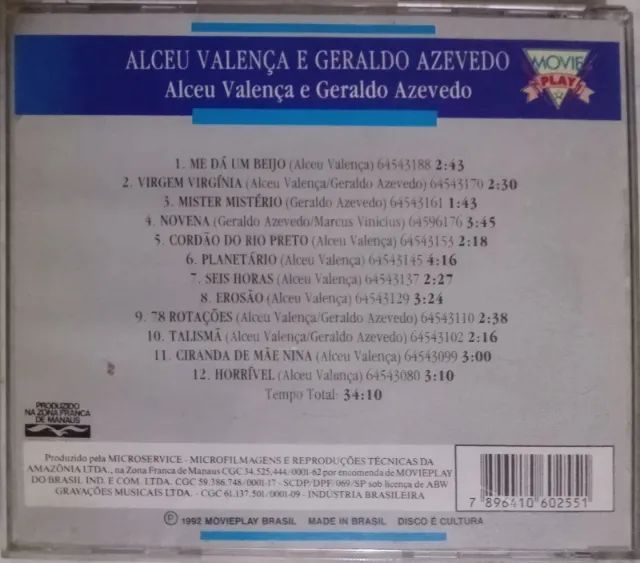 CD raro de Geraldo Azevedo e Alceu Valença - Foto 3