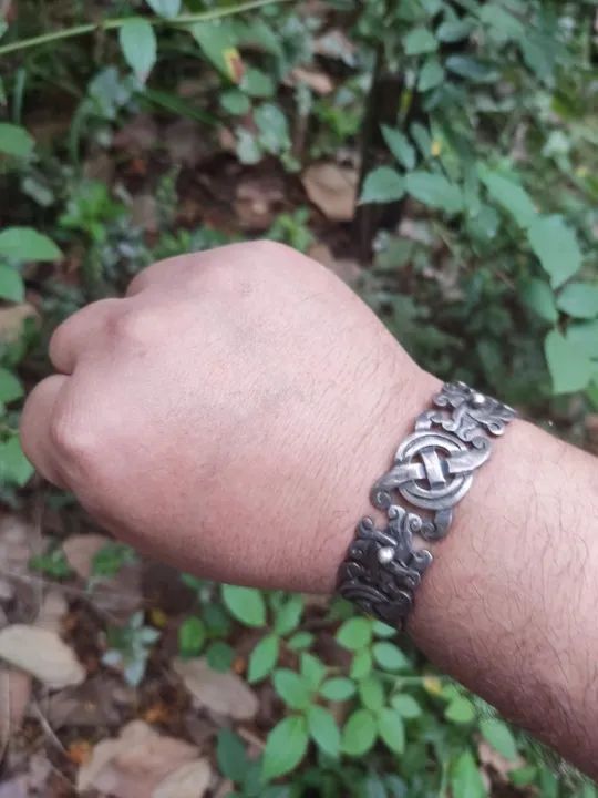 Bracelete em estilo Viking de prata