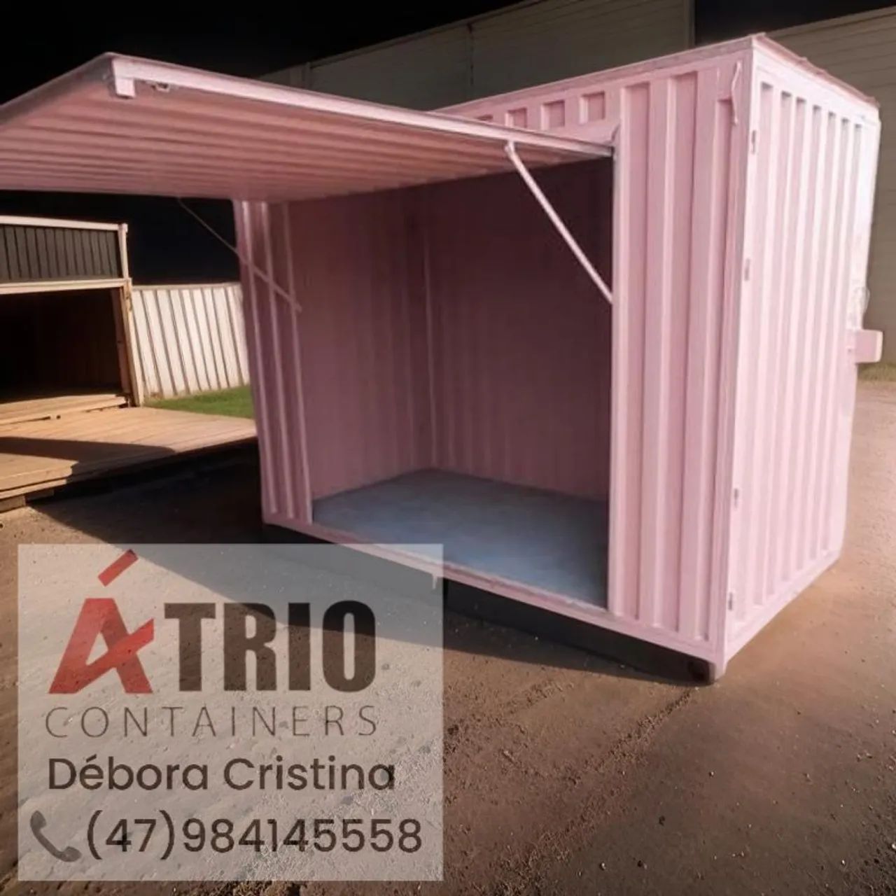 Container lanchonete cores a escolha personalizado  - Foto 4