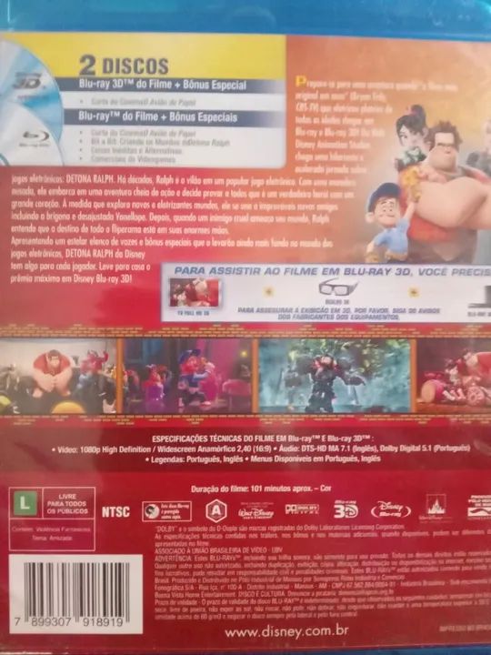 Blu-rays infanto-juvenis Detona Ralph  - Foto 2