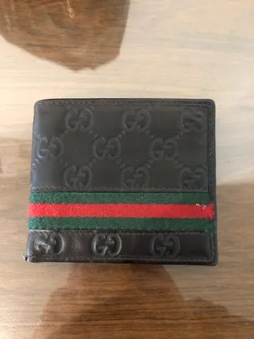 Carteira de couro Gucci