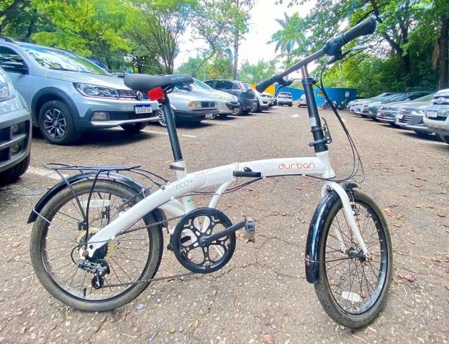 Bicicleta Dobrável Aro 20 6 Marchas Branca - Durban - Ciclismo - Dona ...