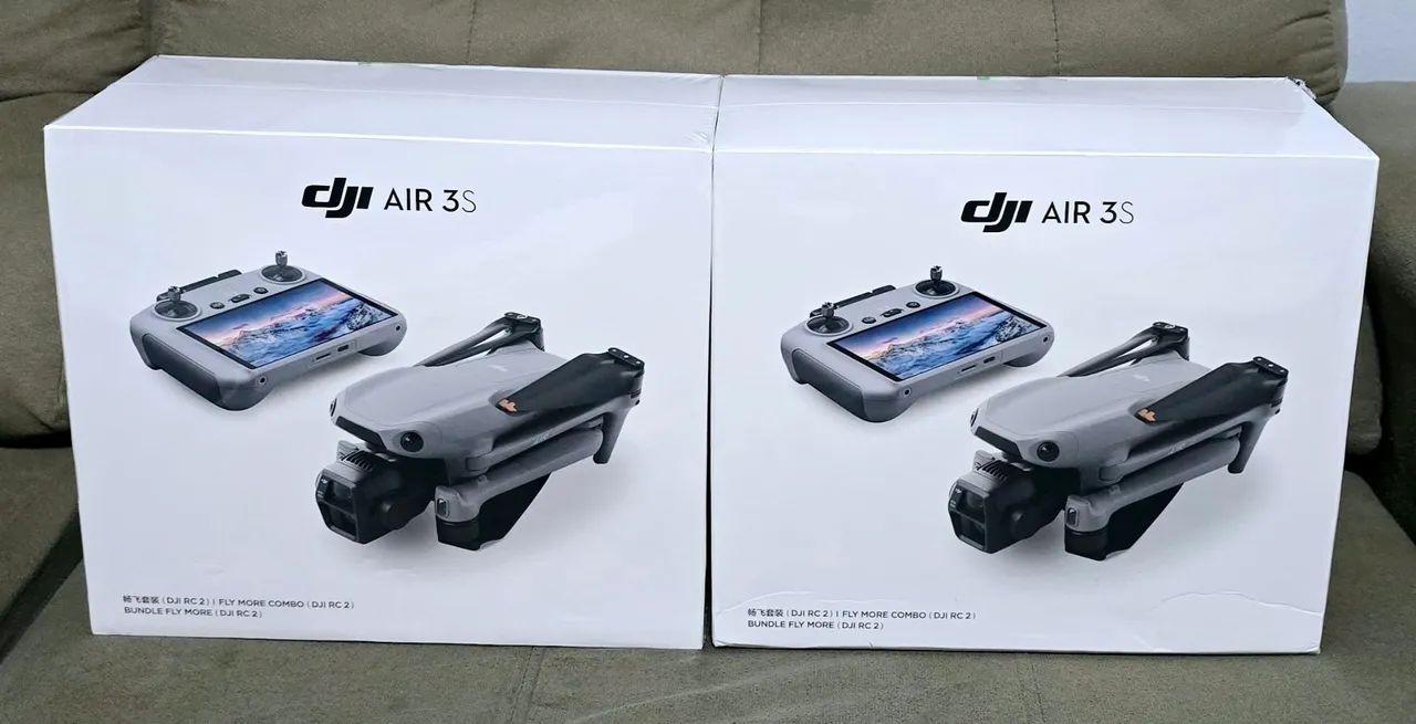 DRONE DJI AIR 3S COMBO RC2 COM TELA, COM ANATEL DE FÁBRICA À PRONTA ENTREGA