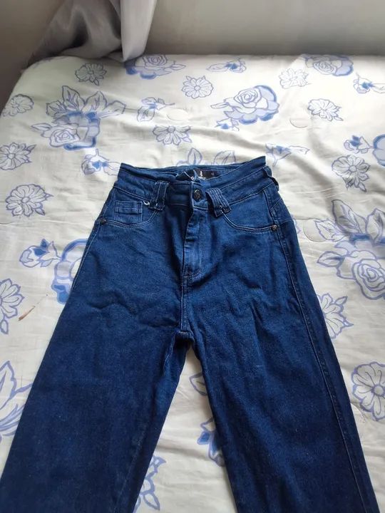 Calça Jeans Azul Feminina  - Foto 4