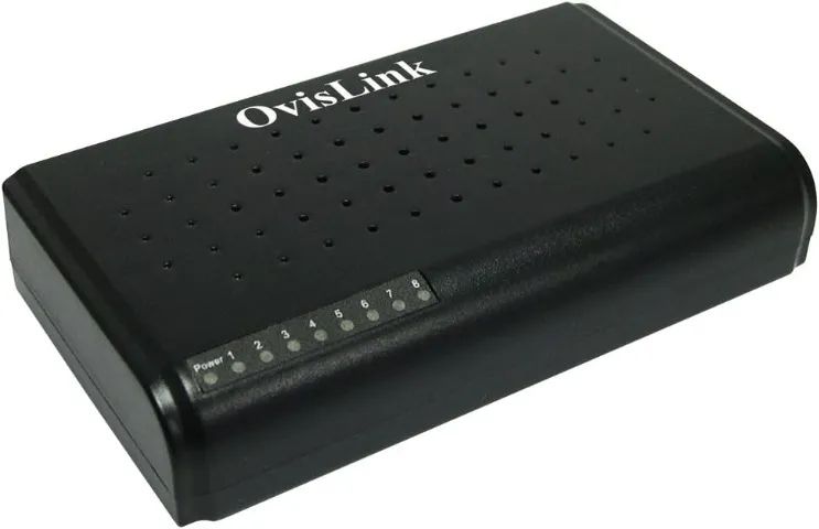 Ovislink EVO-FSH8C - Switch 8 Puertos 10/100