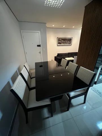 Sala de jantar com 6 cadeiras PRETA  - Foto 5