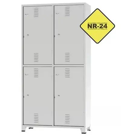 Roupeiro aço 3/4 insalubre portas-vestiário - Amapa