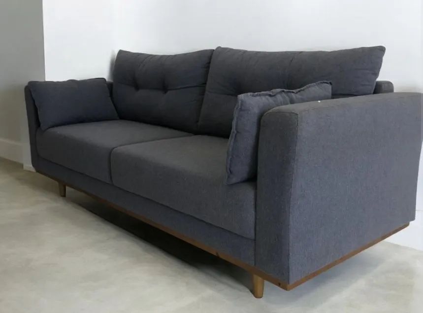 Sofa retro 2.20 super confortável em linho 