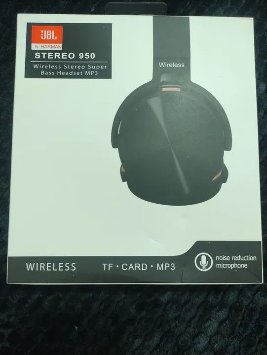 Fone de Ouvido JBL Stereo 950 - Wireless - Super Bass - MP3