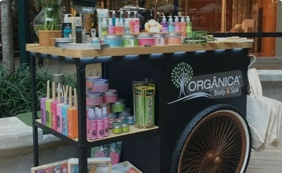 Carrinho Quiosque de produtos Orgânica seminovo. - Foto 4