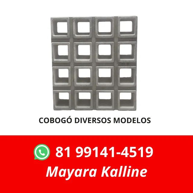 Cobogó de excelente qualidade- tipo A- Direto da Fábrica- MK Artefatos *19 - Foto 2