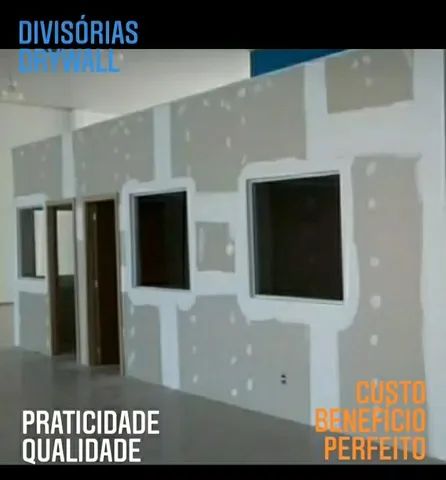 Divisórias Parede em Drywall Gesso Acartonado - Foto 4