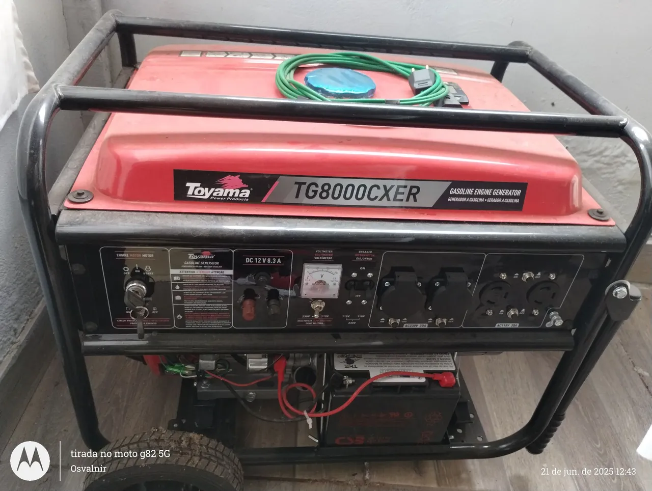 Gerador de Energia Toyama TG8000CXER