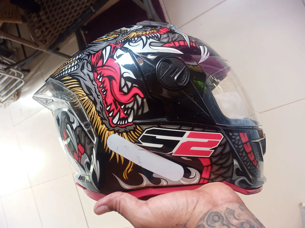 Capacete para Moto Dragon ProTork Stealth.