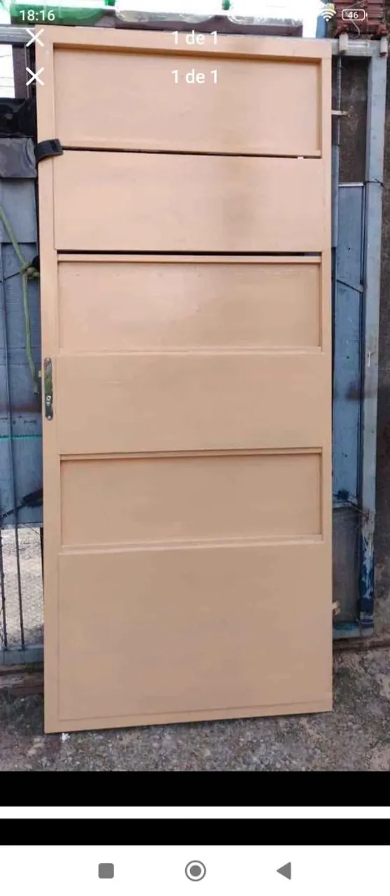Porta de Aço Externa nova 0,90 x 2,10