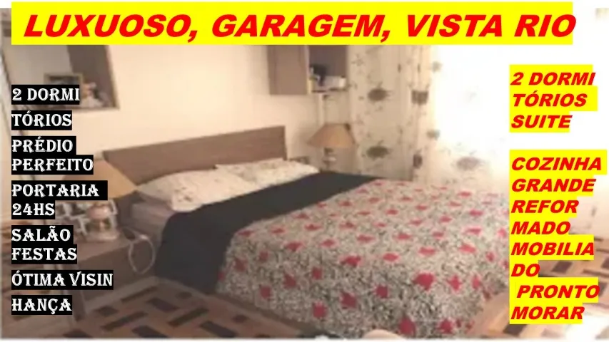2 Dormitórios, GARAGEM, LUXUOSO, VISTA RIO, SUÍTE, de FRENTE, Bairro Centro Na Duque, SOL