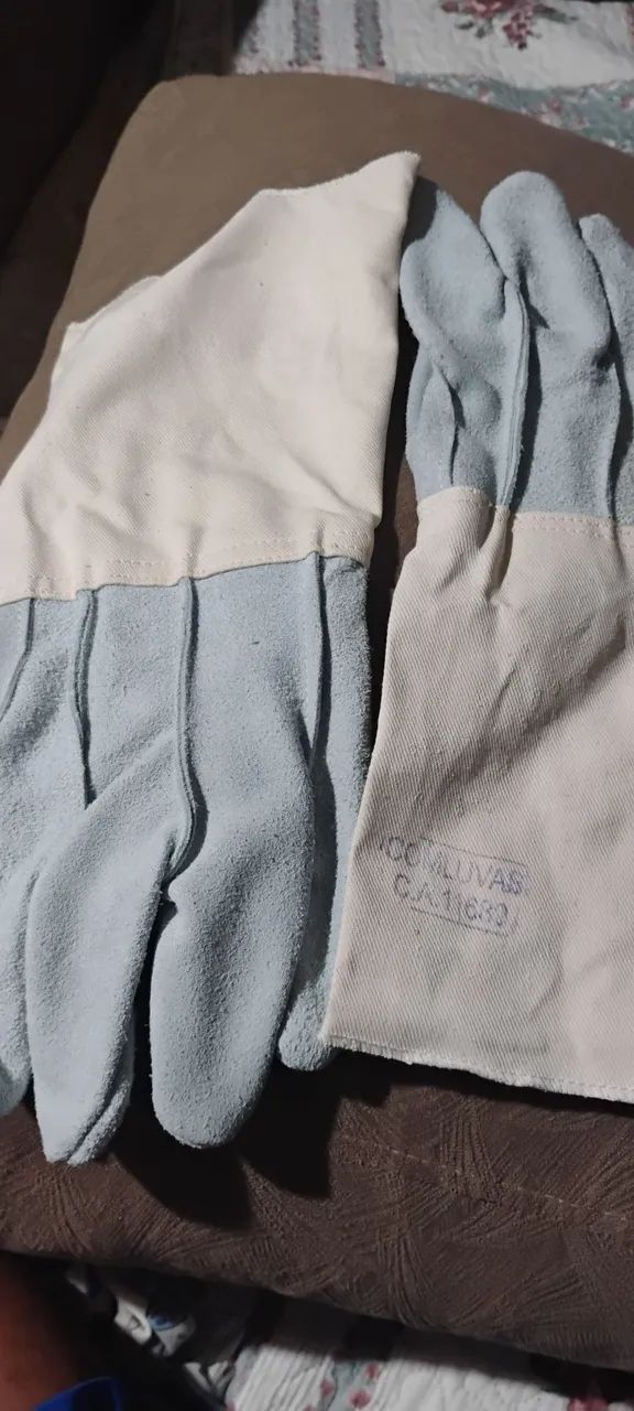 Kit de segurança para solda - avental, luvas e perneiras - Foto 3