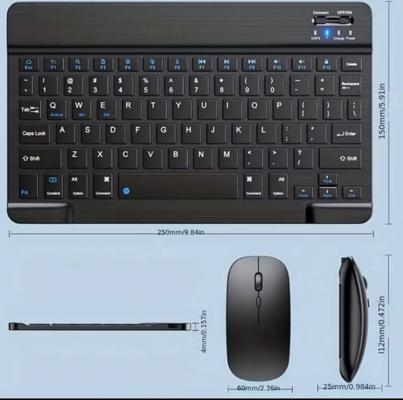 ? Kit Teclado + Mouse Sem Fio Recarregável ? - Foto 5