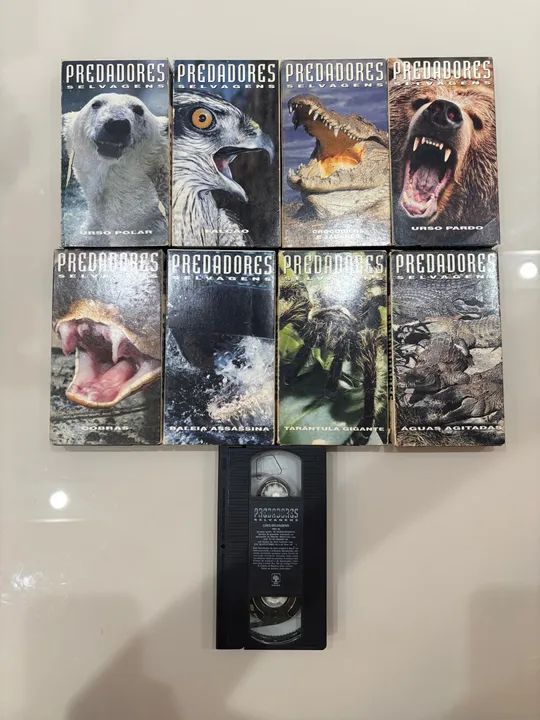 Coleção predadores selvagens, Abril , 9 VHS 