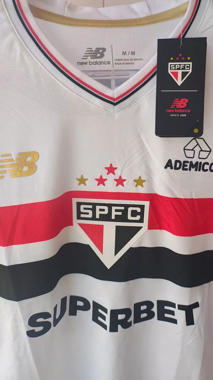 Camisa Oficial São Paulo FC 23/24 New Balance Nova com