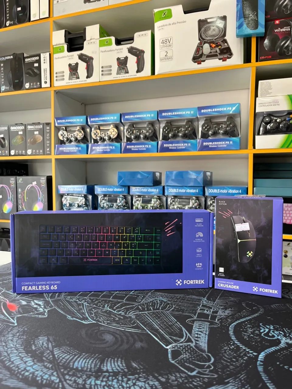 Kit Gamer Fortrek: Teclado Fearless 65 + Mouse Crusader