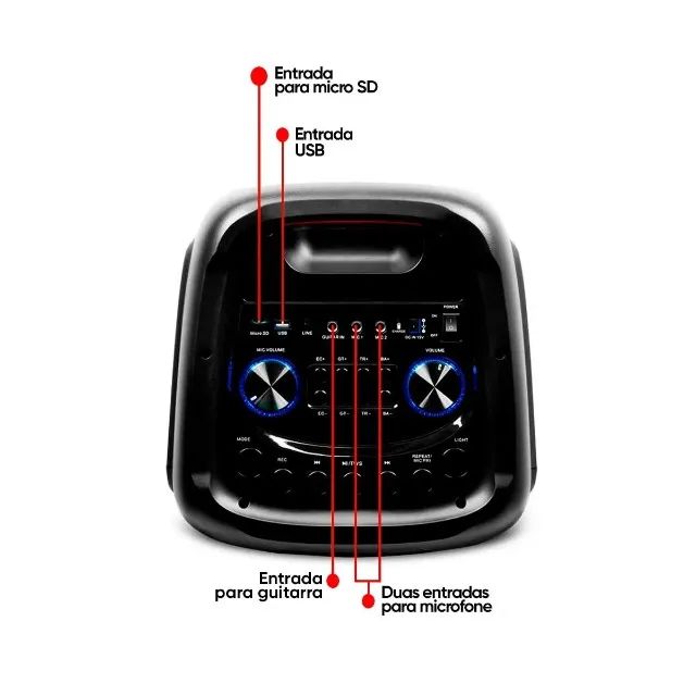 Caixa de Som Amplificada Goldentec Evoke 1500, Bluetooth entrega Grátis - Foto 3