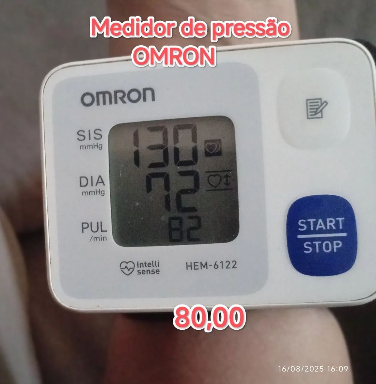 Aparelho monitor de pressão arterial