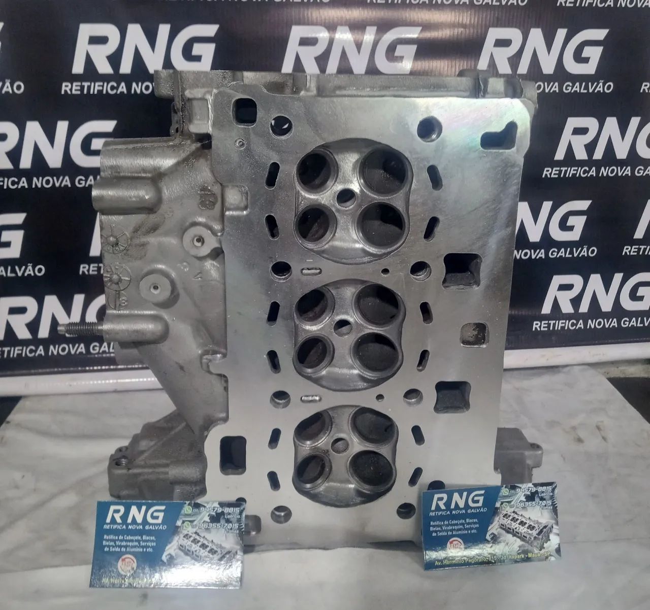Cabeçote de Motor Ford Ka 3 cilindros.a base de troca altura Std Retificado - Foto 2