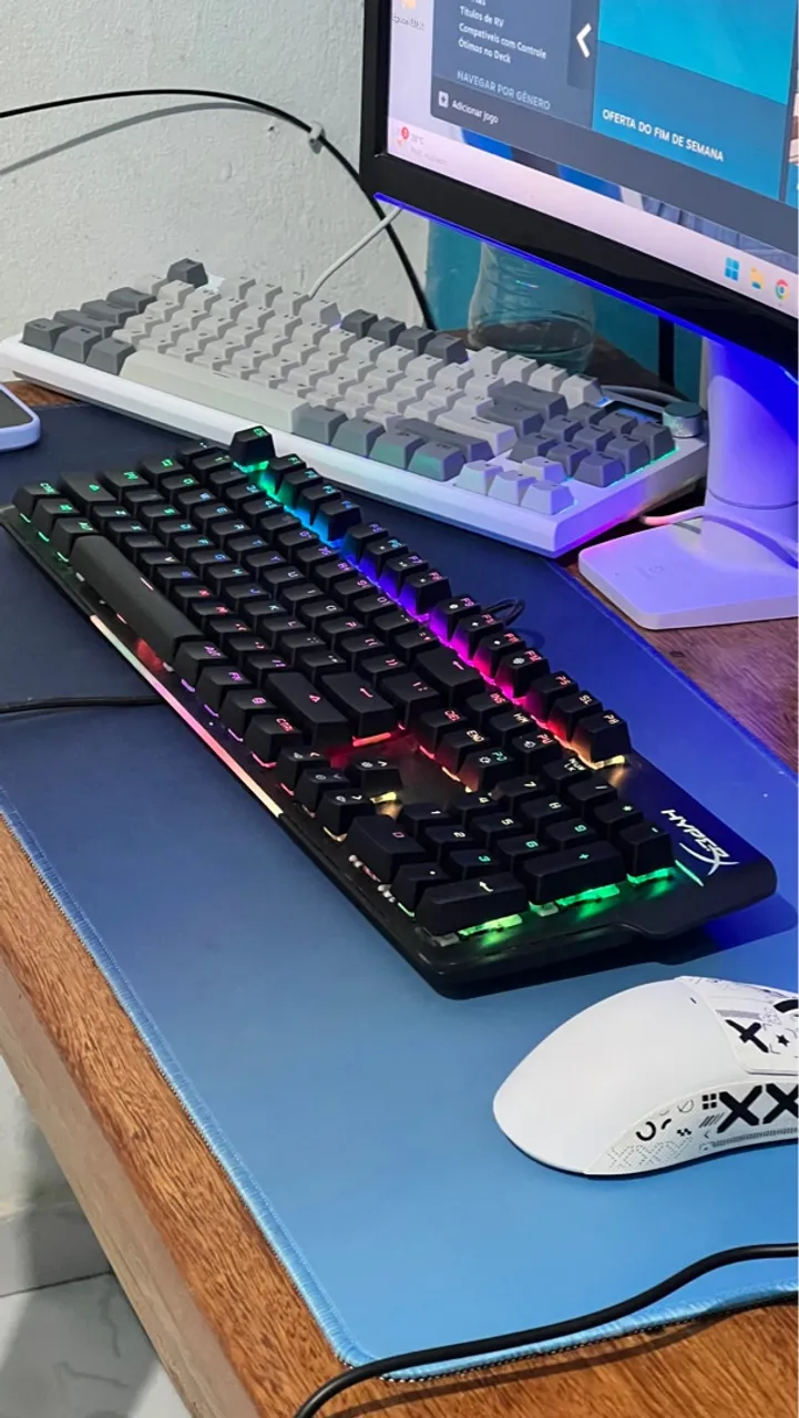Teclado mecânico Hyperx mars RGB