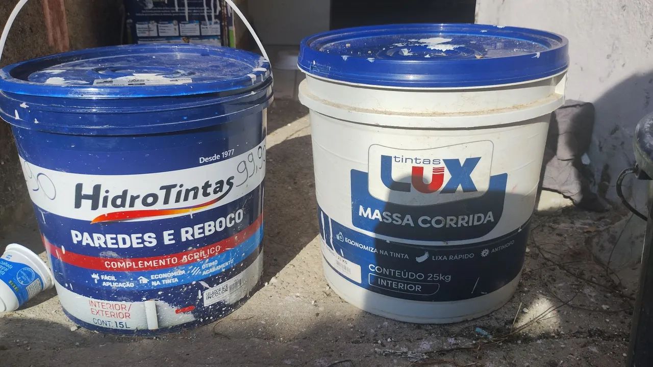 Tinta para Paredes e Reboco Hidro Tintas 15L e Massa Corrida Lux 25kg - Foto 2