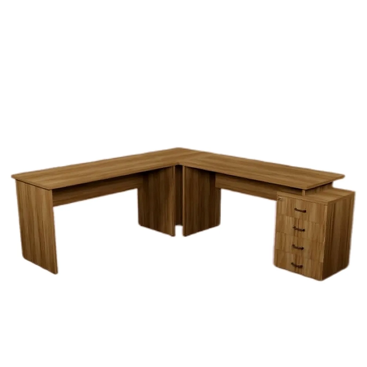 Mesa de Escritório Canto L com Gaveteiro