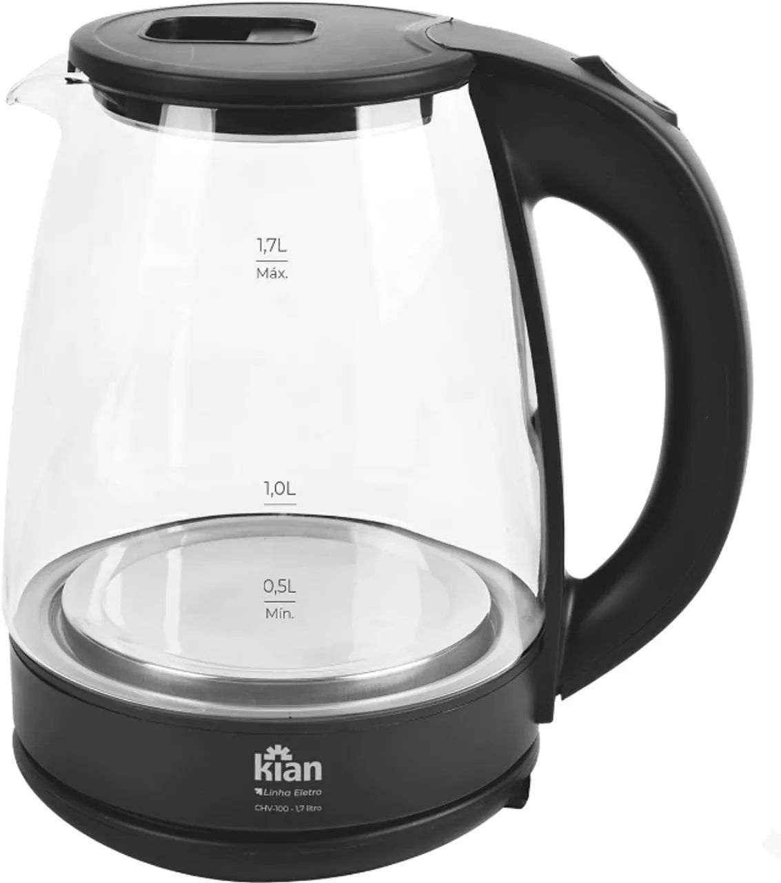 Chaleira Elétrica 1,7L Vidro 127V CHV-100 Kian - Foto 2