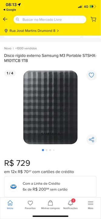 HD Externo Samsung 1TB - Foto 2