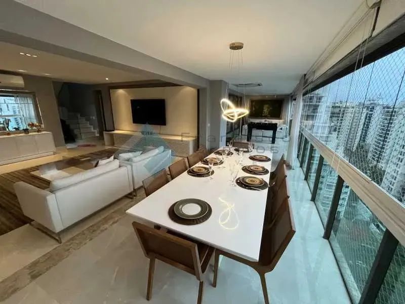 Península , Barra da Tijuca, cobertura mobiliada, 4suítes, 3 vagas - Foto 4
