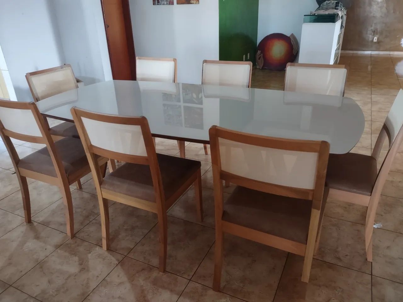 Mesa madeira de Jantar com 6 Cadeiras - Elegância e Conforto - Foto 2