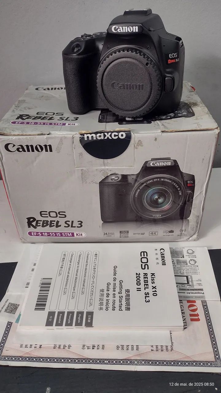 Vendo Canon sl3 semi-nova. Motivo para fazer UP grade de equipamentos 